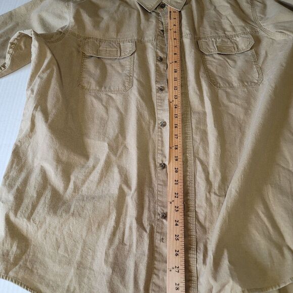 Redhead Men's Size XL Khaki Cotton Blend S/S Hunting Outdoor Shirt Coyote Brn - Picture 8 of 9